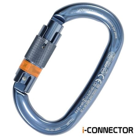 Kong Usa Oval, 110 mm Length, 21 mm Gate Opening, Aluminum Alloy, Titanium 712LM1FFFKK